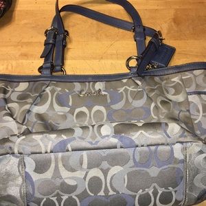 Blue coach purse